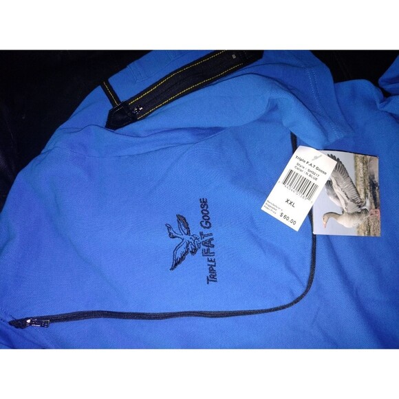 Triple F.a.t Goose Mens Hooded Shirt Short sleeve 2XL Zip Phone pocket Vintage - Picture 5 of 12